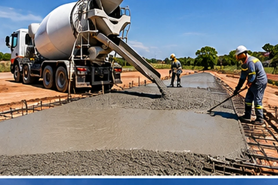 Concreto usinado e concretagem em Luziânia
