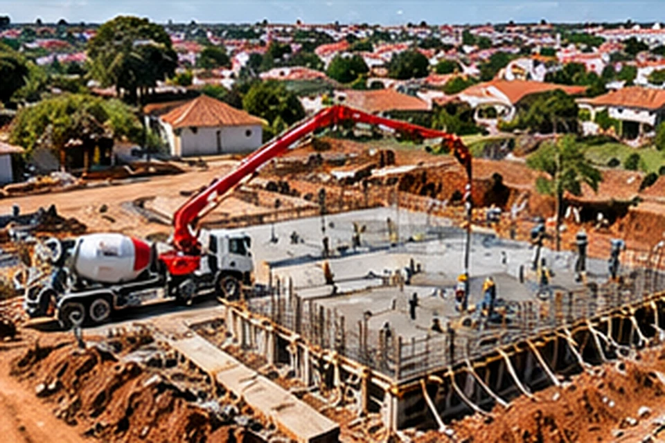 Concreto usinado, concretagem e bombeamento em Luziânia - imagem 48